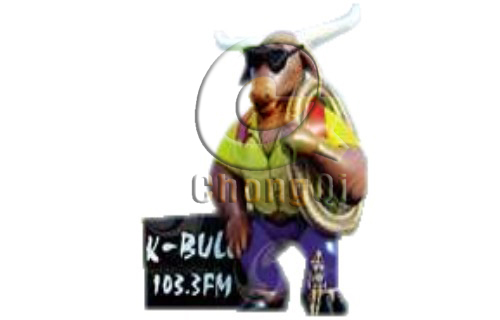 inflatable cartoon cow
